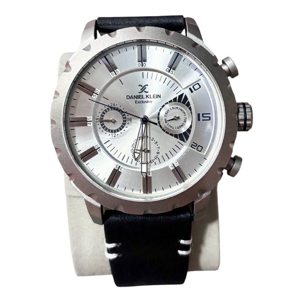 Daniel Klein Silver Chronograph Watch